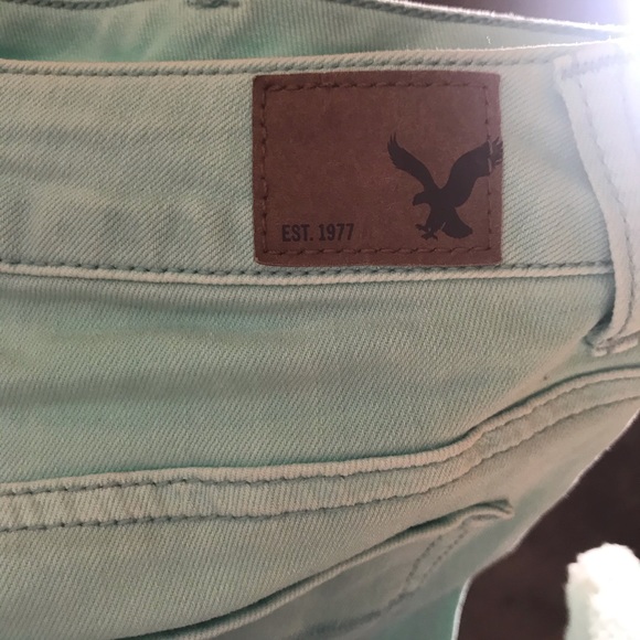 ➰American Eagle aqua ripped jeggings➰ - Picture 6 of 6